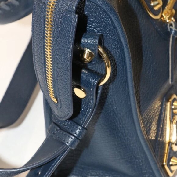 Balenciaga Chevre Gold Metallic Edge Hardware - City Blue - Picture 6 of 14